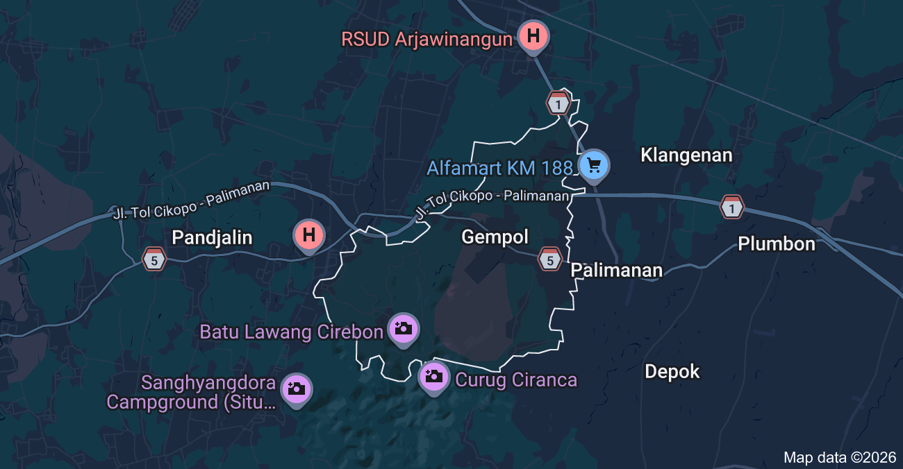 Peta Kecamatan Greged